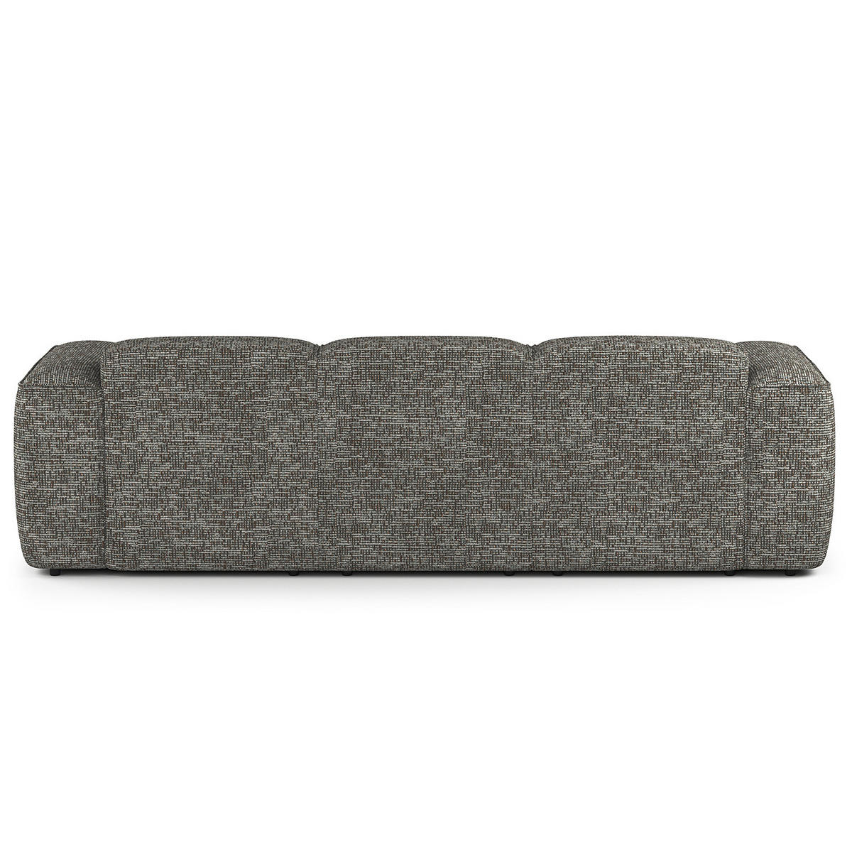 3-SITZER ECKSOFA mit Longchair - Schwarz/Grau, Kunststoff/Textil (251/173cm) - home24