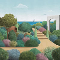 FOTOTAPETE Landschaft 318 x 280 cm - Grün, Papier (318/280cm) - Sanders & Sanders