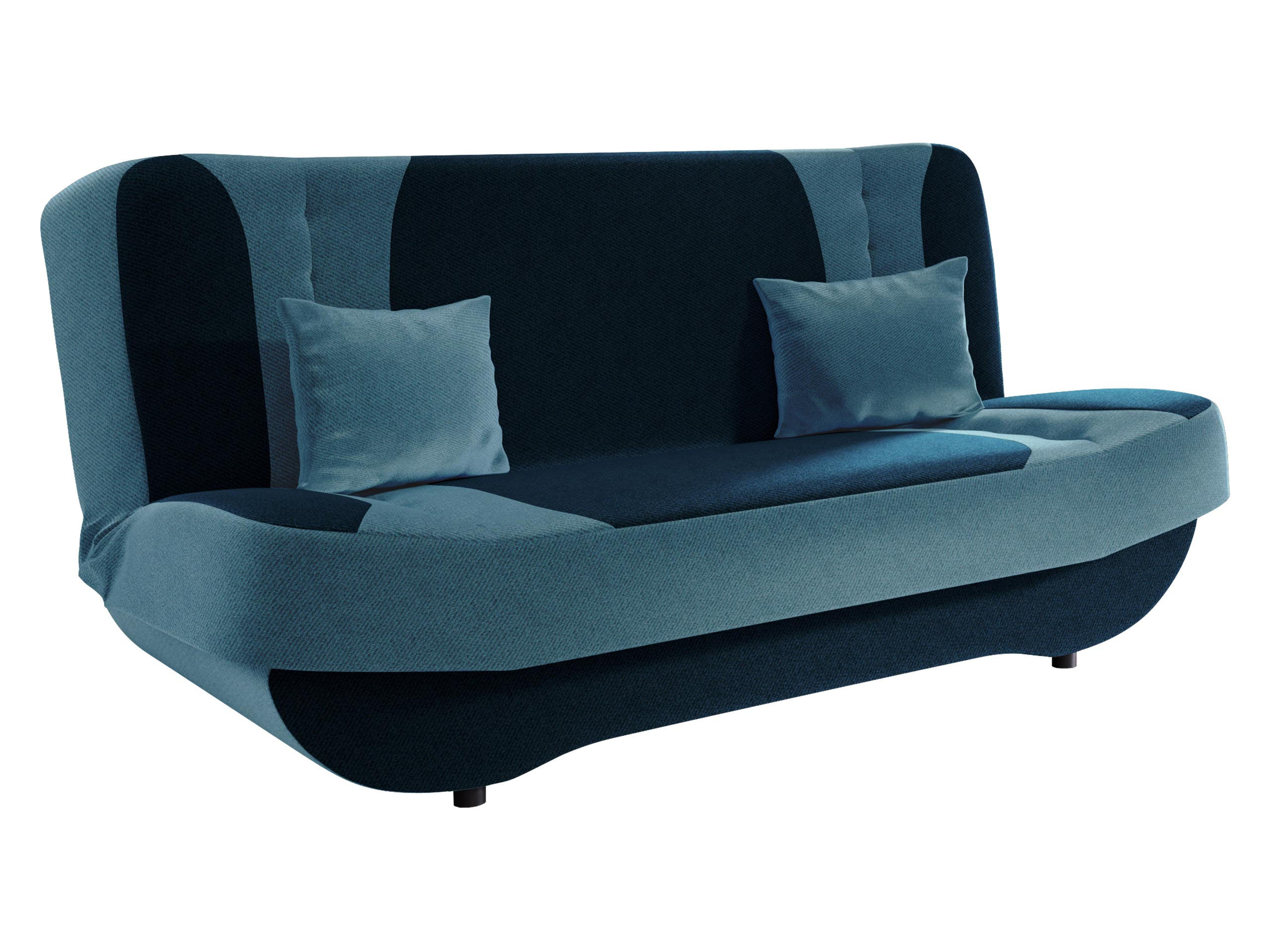 SCHLAFSOFA Pinto - Blau/Schwarz, Holzwerkstoff/Kunststoff (190/94/90cm) - MIRJAN24