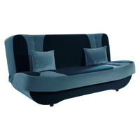SCHLAFSOFA Pinto - Blau/Schwarz, Holzwerkstoff/Kunststoff (190/94/90cm) - MIRJAN24