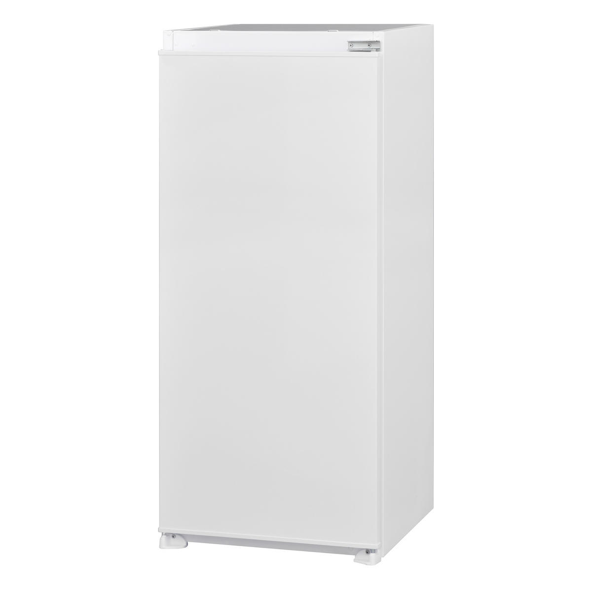 KÜHLSCHRANK Einbau, mit Gefrierfach, 122cm Nische, Schlepptür-Technik, 187 Liter Nutzinhalt - Weiß, Glas/Kunststoff (54/122.5/54.5cm) - Telefunken