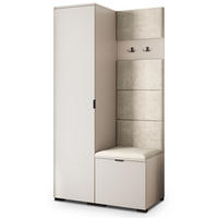 GARDEROBENSCHRANK LORI 95/181/51 cm Modern Kaschmir - Kaschmir, Holzwerkstoff (95/181/51cm) - MASSENO