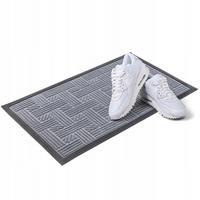 FUSSMATTE 60 x 40 cm, rechteckig - Grau, Kunststoff (60/40cm) - KADAX