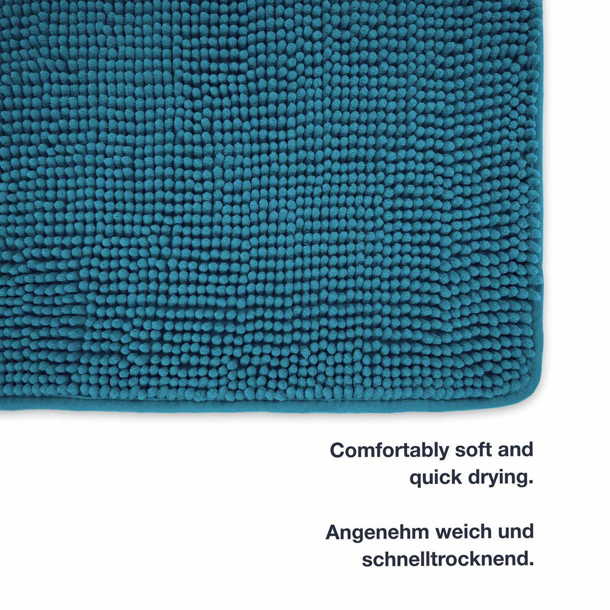ECKBADEMATTE PARIS - Pink, Textil (100/100cm) - WohnDirect