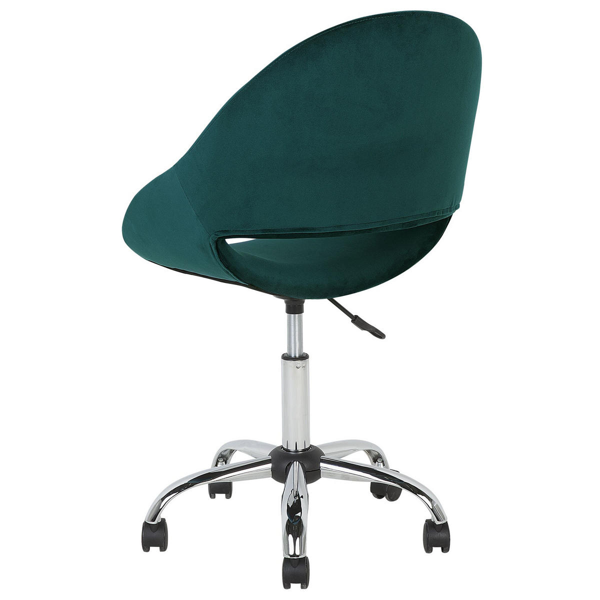 BÜROSTUHL Samtstoff Grün Selma - Grün, Textil/Metall (62/84/62cm) - Beliani
