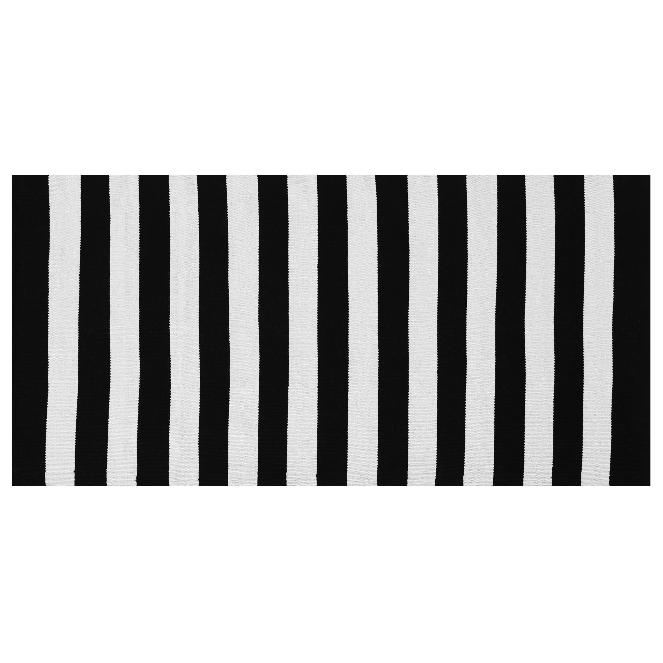 OUTDOOR-TEPPICH Tavas 150/80 cm - Schwarz, Kunststoff (80/150cm) - Beliani