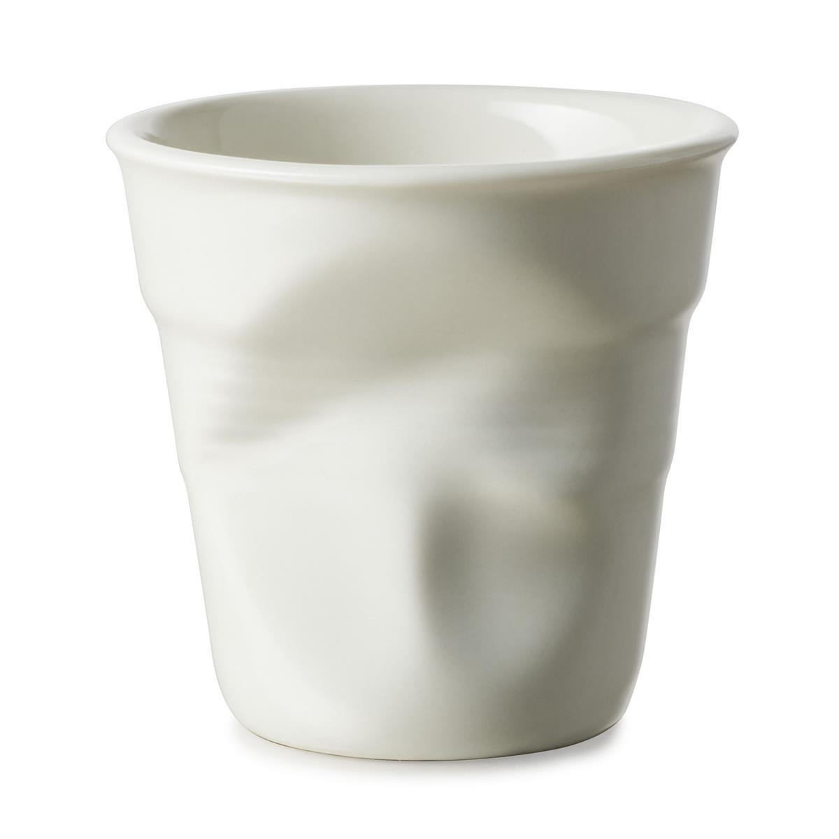 KNICKBECHER Cappuccino 0,18l Shell white - Weiß, Keramik (0.18L) - Revol Porcelaine France