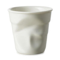 KNICKBECHER Cappuccino 0,18l Shell white - Weiß, Keramik (0.18L) - Revol Porcelaine France