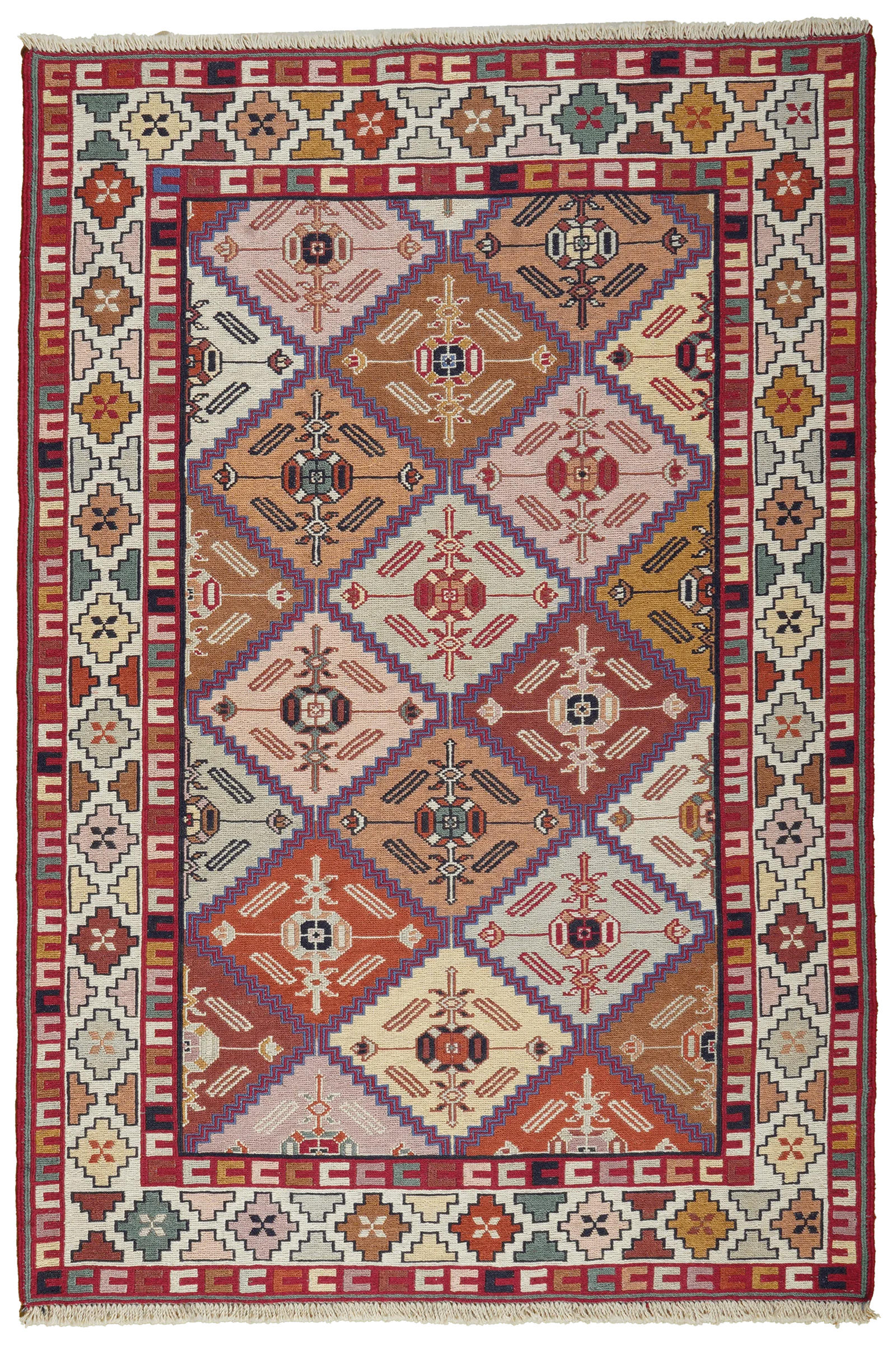 HANDWEBTEPPICH Sumak Shahsavan Mehrfarbig 152/102 cm Schurwolle - Multicolor, Textil (102/152cm) - Looma