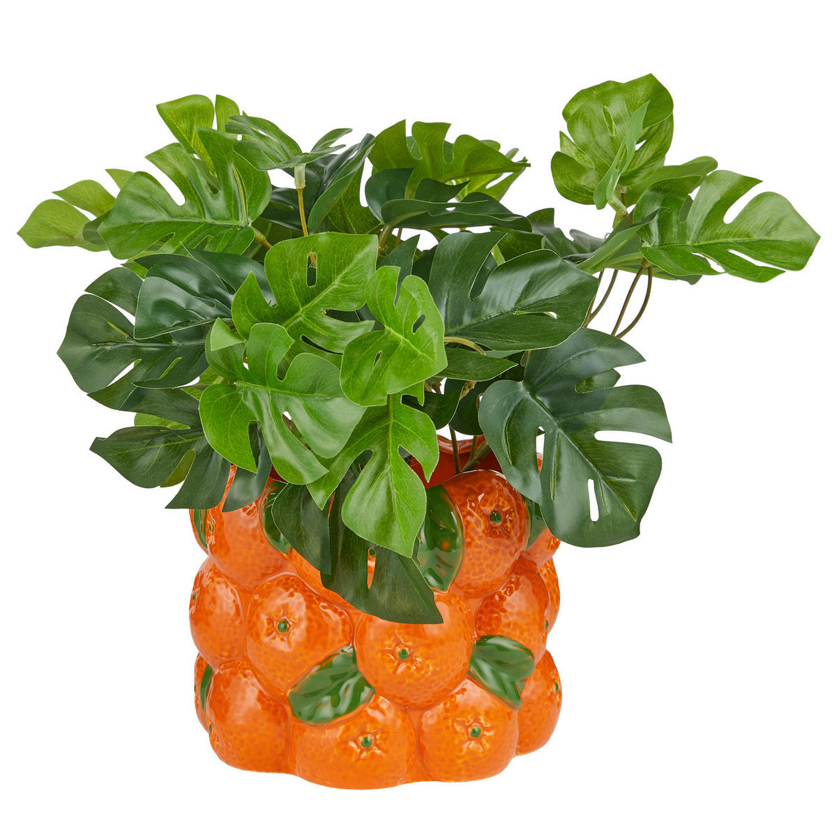 BLUMENTOPF Naranja Orange - Orange, Keramik (18cm) - Butlers