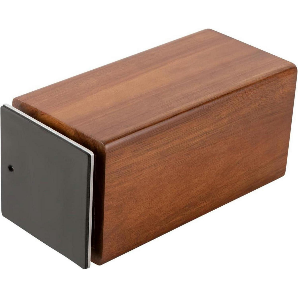 MAGNETISCHER Messerblock aus Akazienholz, 360° drehbarer Küchenmesserhalter - Braun, Holz (11/24.6/11cm)
