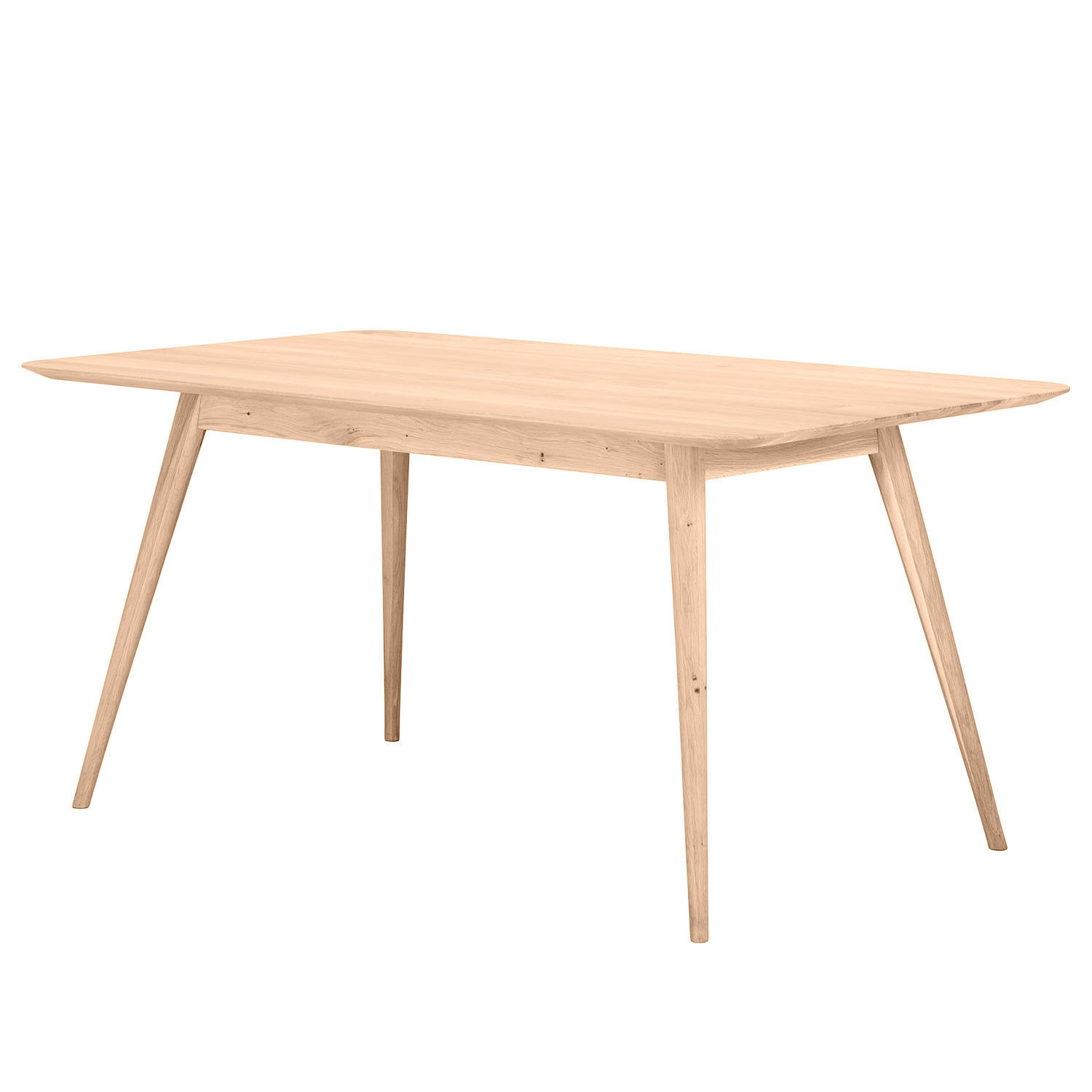 ESSTISCH - Massivholz - Eichefarben, Holz (90/160/75cm) - home24