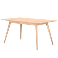 ESSTISCH - Massivholz - Eichefarben, Holz (90/160/75cm) - home24