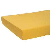 SPANNBETTTUCH reines Leinen zitronen-gelb 90/200 cm - Gelb, Naturmaterialien (90/200cm) - beties Heimtextil