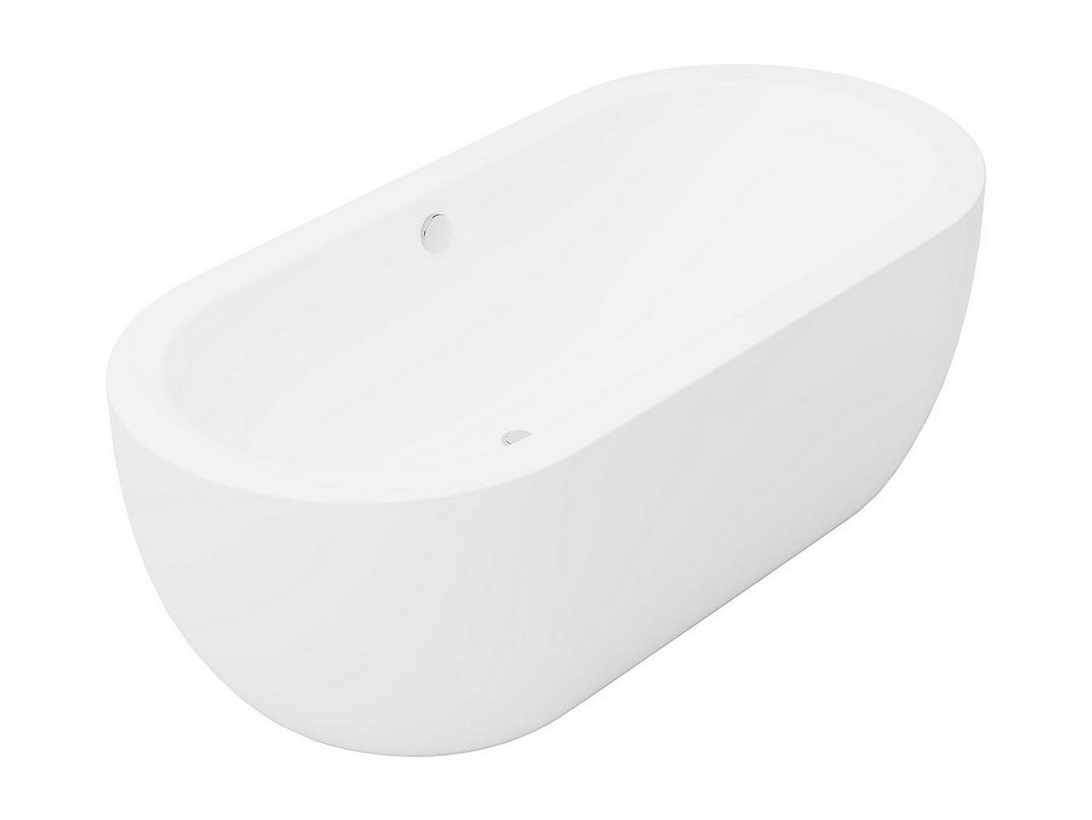 FREISTEHENDE Badewanne - 1 Person - acryl - weiß Neptuna - Weiß, Kunststoff (170/58/80cm) - Vente-Unique