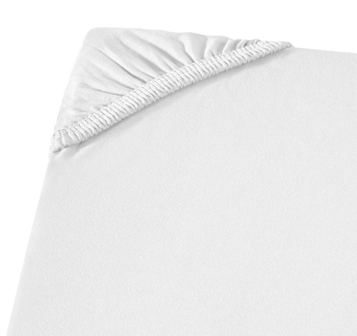 BIBER-SPANNBETTLAKEN 180x200 Warme Winter Flanell Bettlaken aus 100% Baumwolle, Spannbetttuch Laken Uni Weiß - Made in Germany - Weiß, Textil (180/200cm) - Carpe Sonno