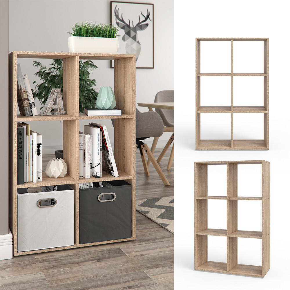 RAUMTEILER Karree Sonoma 72 x 107.8 cm - Sonoma Eiche, Holzwerkstoff (72/107.8/29cm) - Vicco