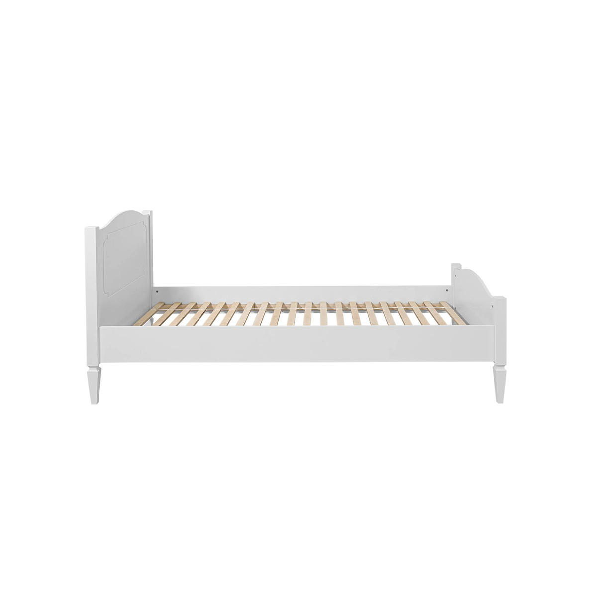 BETT 90/200 Royal Weiß - Weiß, Holzwerkstoff (90/200cm) - Petits-meubles