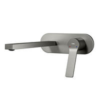 WASCHTISCHARMATUR mit Luftsprudler Messing Anthrazit - Dunkelgrau, Metall (21/7/28.8cm) - EMKE