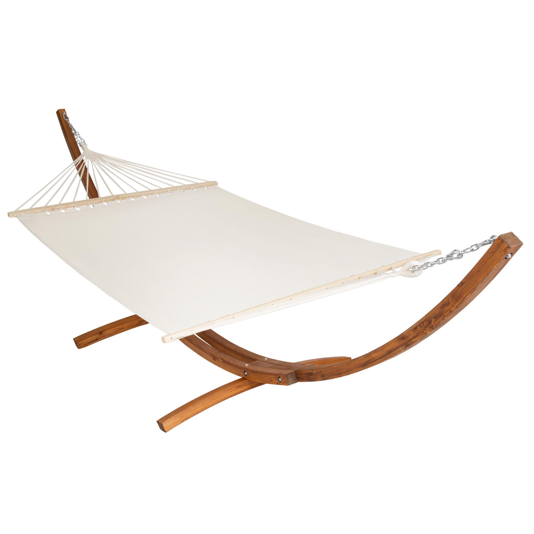 HÄNGEMATTE Thorsten,205 x 150 cm,weiß - Weiß, Textil (150/124/415cm) - tectake