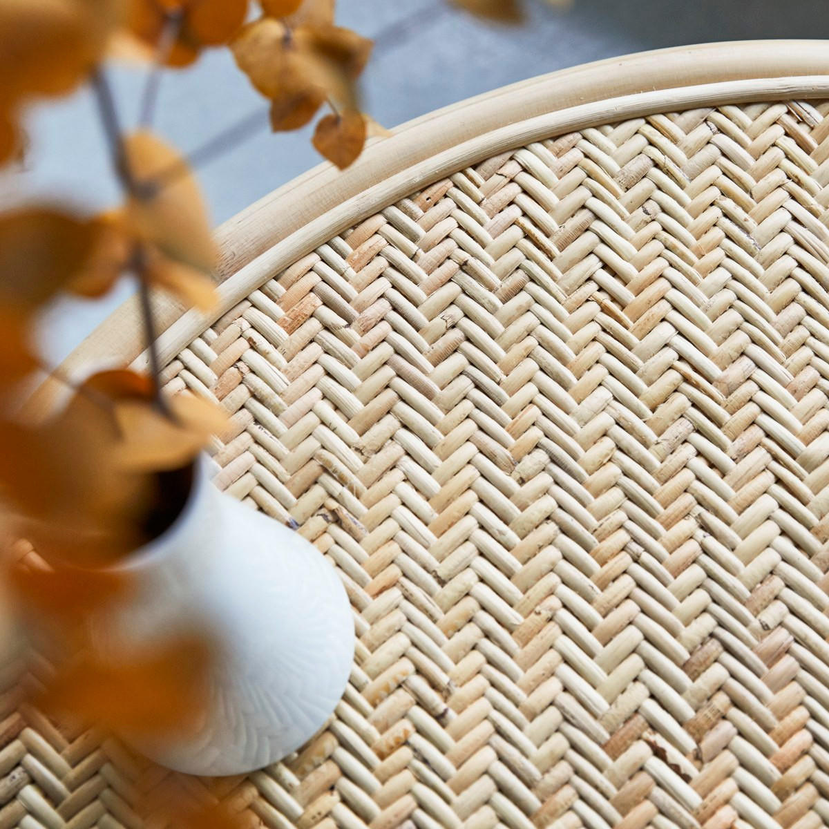 COUCHTISCH Lina Natur aus Rattan - Naturfarben, Naturmaterialien (80/80/40cm) - Tikamoon