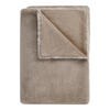 FELLDECKE Wild Thing - Taupe, Kunststoff (150/200cm) - Butlers