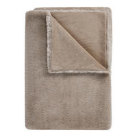 FELLDECKE Wild Thing - Taupe, Kunststoff (150/200cm) - Butlers