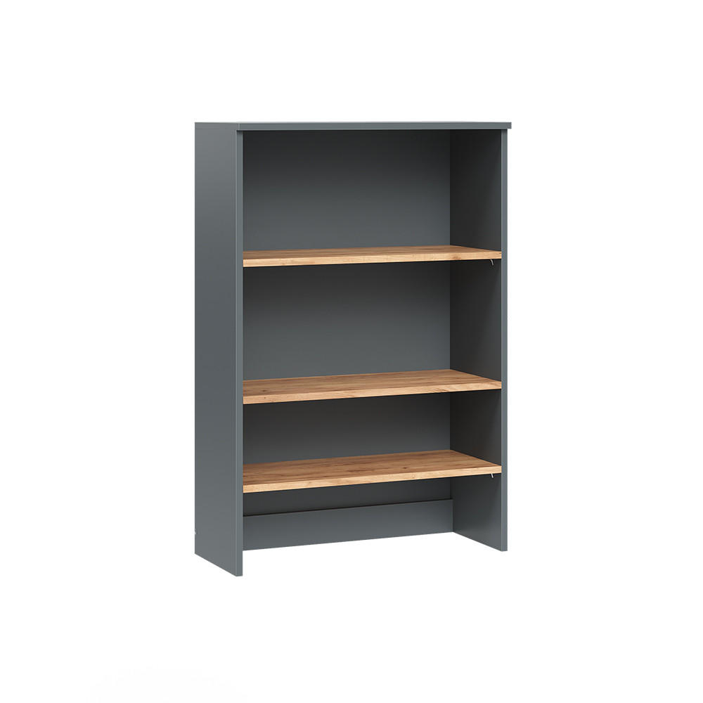 BADSCHRANK Viktor Anthrazit/Goldkraft Eiche 68 x 100.4 cm mit offenen Regalen - Honigeiche/Anthrazit, Holzwerkstoff (68/100.4/29cm) - Vicco