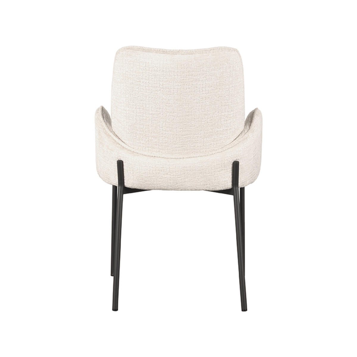 ESSZIMMERSTUHL Joni Beige 60/55/86 cm 2er-Set - Creme, Textil (55/86/60cm) - LABEL51