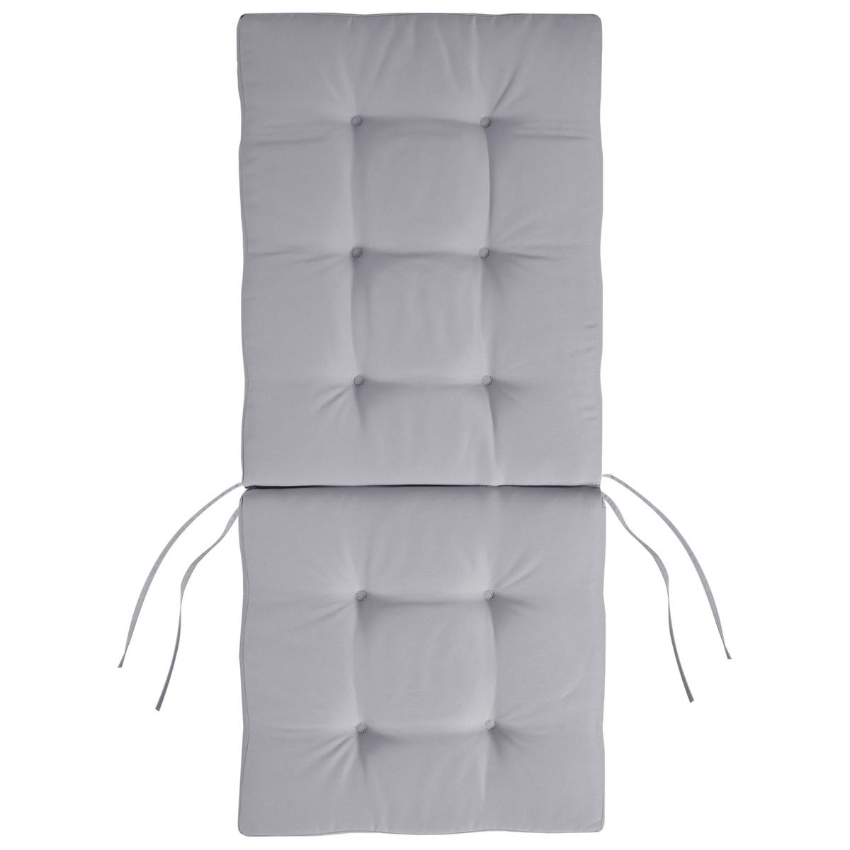 GARTENSTUHL 2er-Set Hellgrau Maui Premium - Hellgrau/Braun, Holz (46/92/48cm) - Beliani