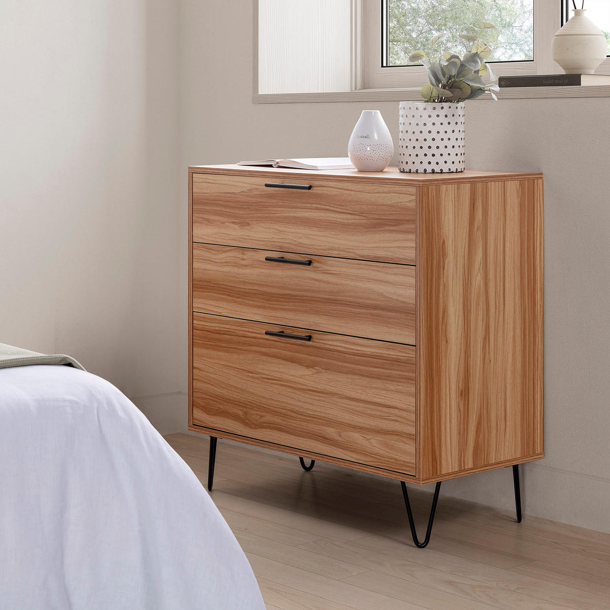 KOMMODE 80/80/40 Lluvia Eiche - Honigeiche, Holzwerkstoff (80/80/40cm)