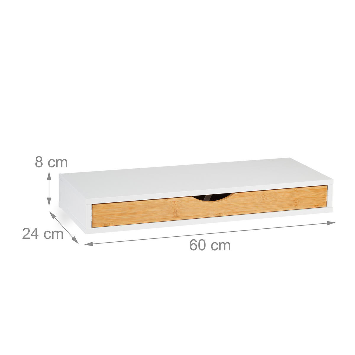 WANDREGAL - Multicolor, Holz/Holzwerkstoff (60/8/24cm) - Relaxdays