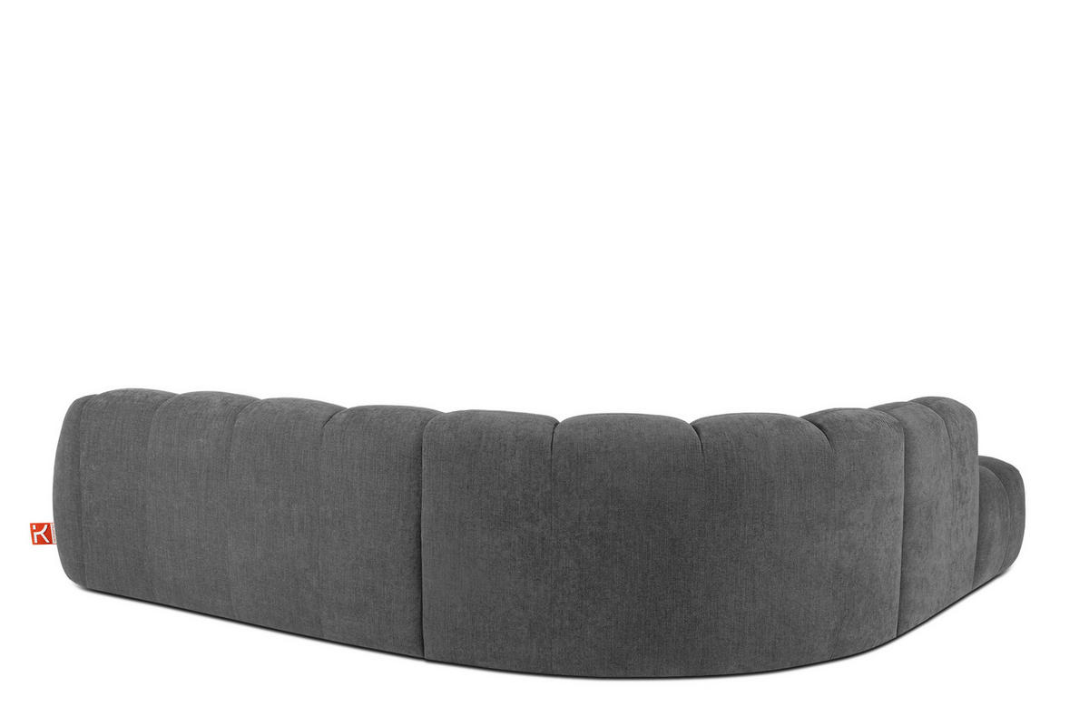 ECKSOFA LINKS FLAVA, Aschgrau - Grau, Holz/Holzwerkstoff (310/274cm) - KONSIMO®