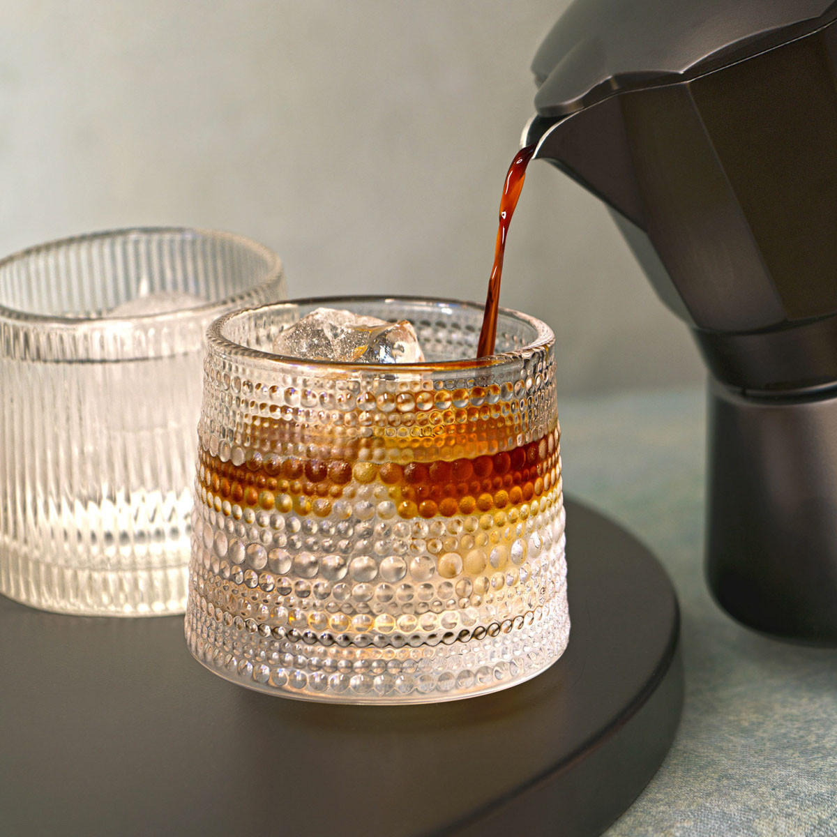 KAFFEEMASCHINE Mia Mokka schwarz 10/20 cm - Schwarz, Metall (10/15/20cm) - Homla