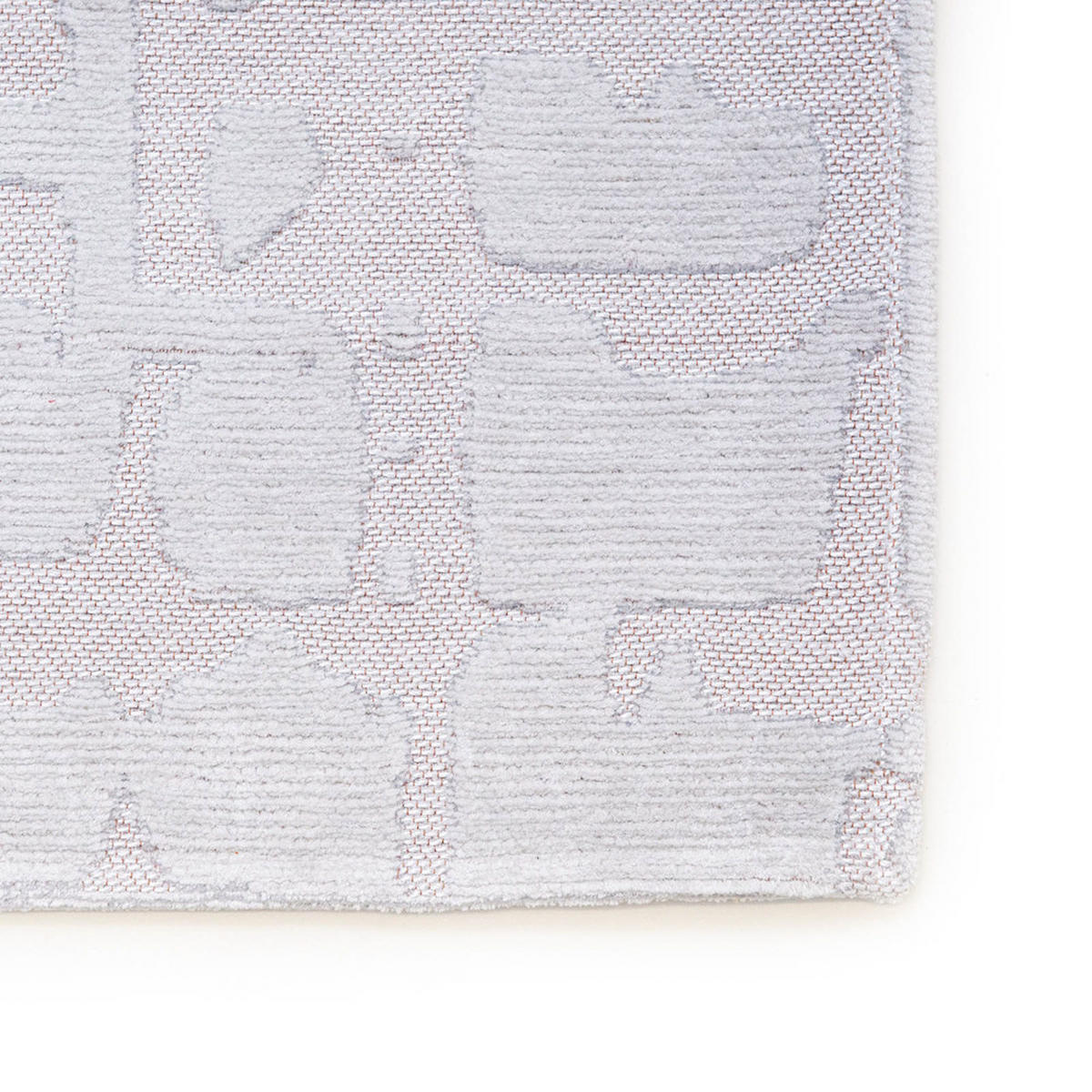 TEPPICH Tsingy Oyster Structures 80/250 cm - Grau, Textil (80/250cm) - Louis De Poortere