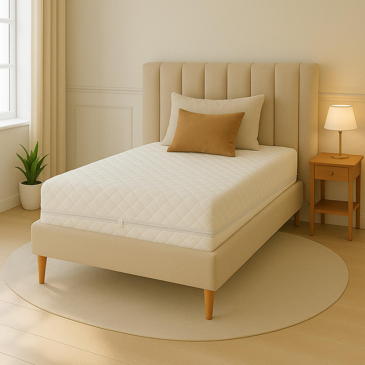 TASCHENFEDERKERNMATRATZE 140x200 Veloria plus 17CM - Weiß, Holzwerkstoff (140/200cm) - roe furniture