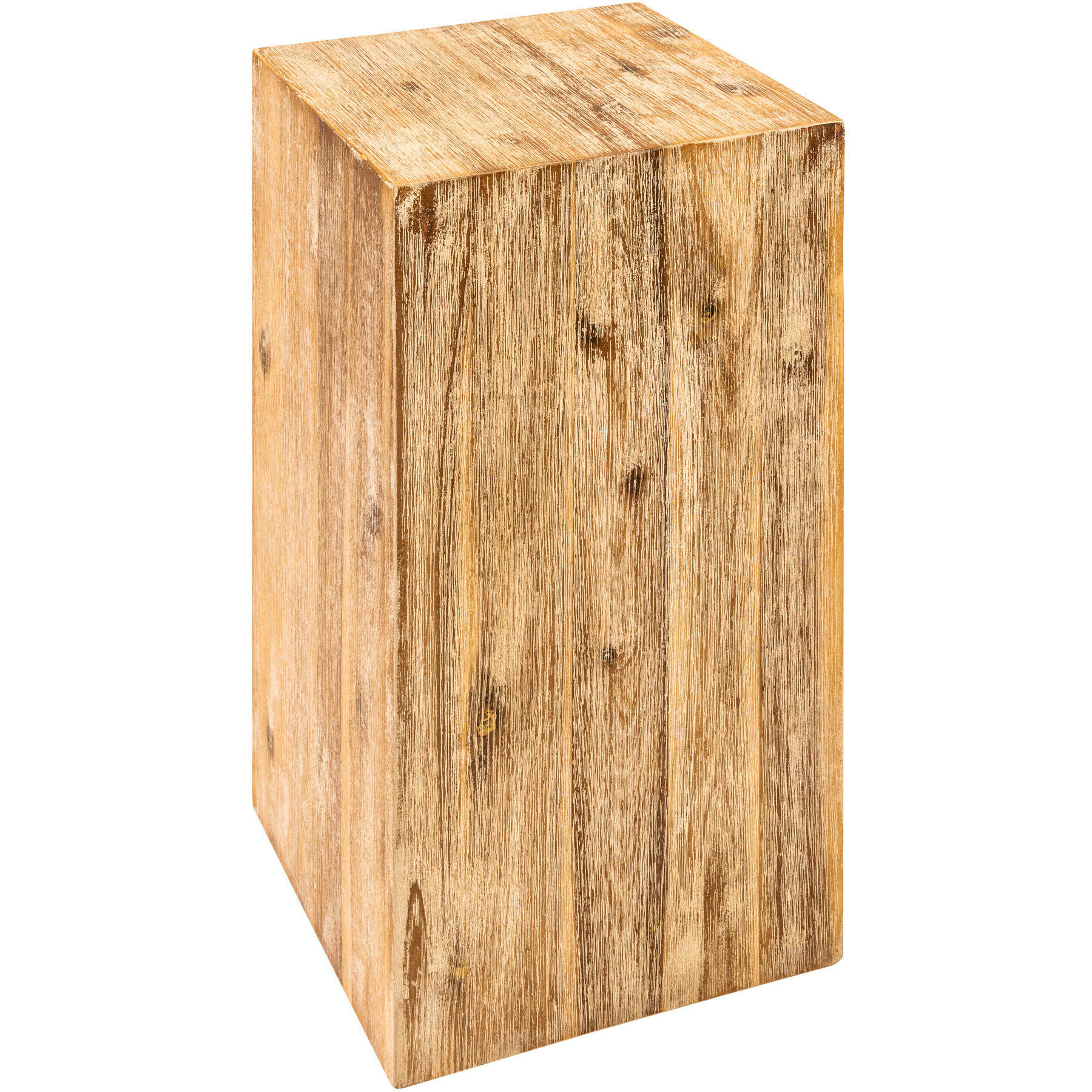 BEISTELLTISCH COLUMNA Akazie Natur 50 cm - Braun, Holz (26/26/50cm) - riess-ambiente