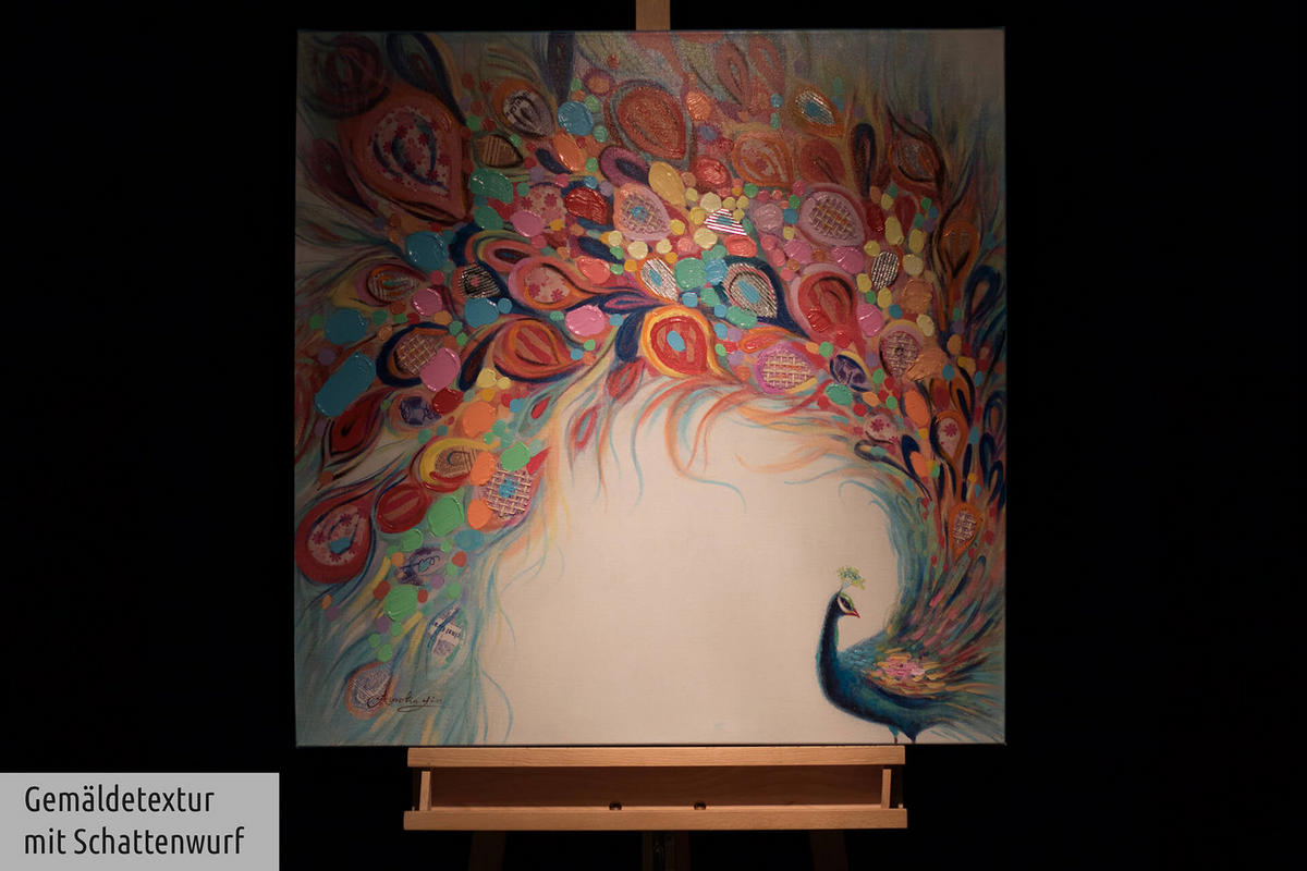 ÖLGEMÄLDE 80/80 cm - Multicolor, Holz/Textil (80/80cm) - KUNSTLOFT