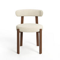 ESSZIMMERSTUHL Chenille-Samt Creme 51.0 CENTIMETERScm - Creme, Textil (51/79.5/54.5cm) - Sia Home