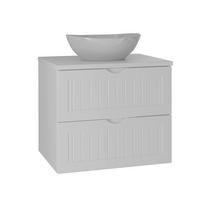 WASCHTISCH 60.6cm Soline Weiß - Weiß, Holzwerkstoff (60.6/52.2/46.5cm) - Petits-meubles