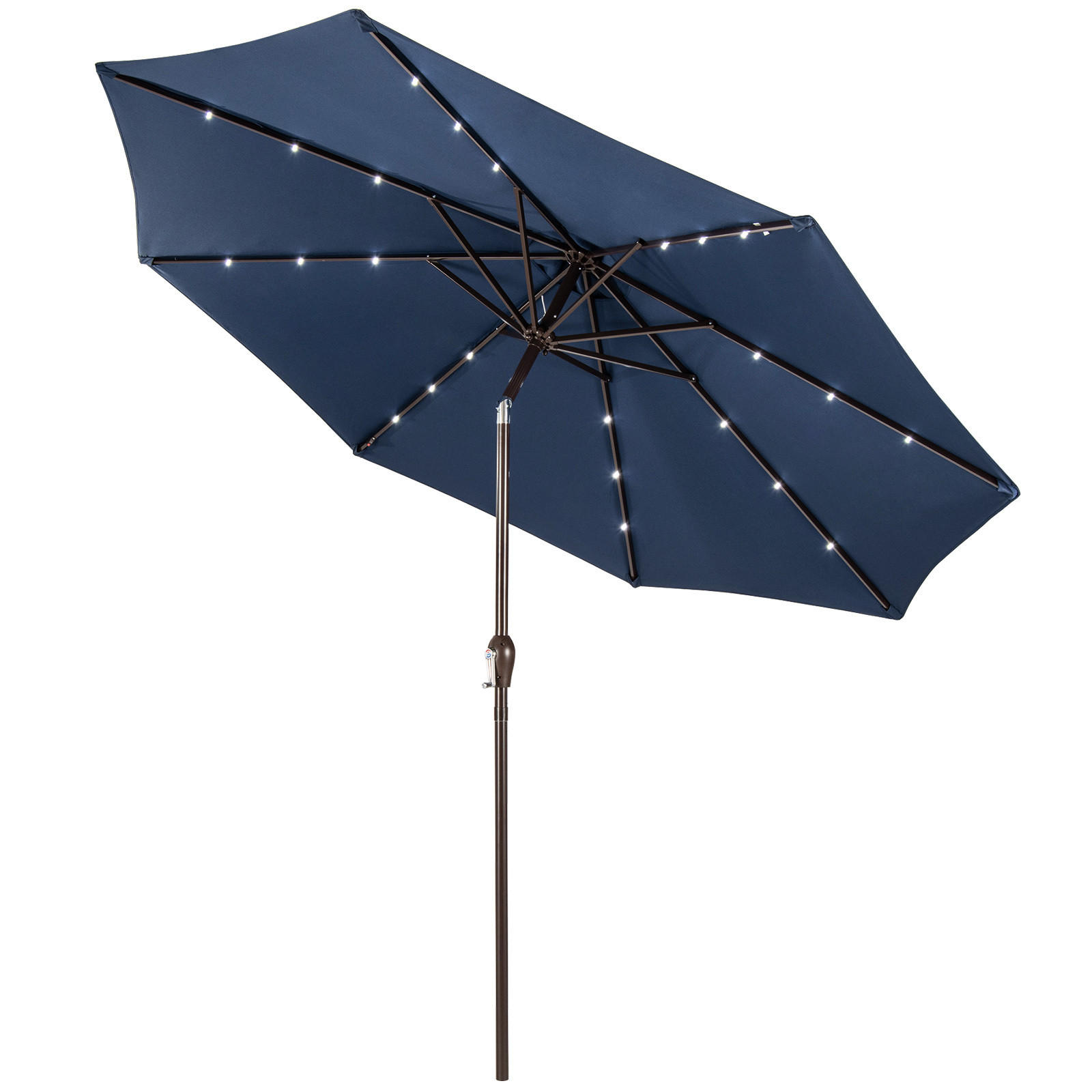 Costway Patio-Schirm Dunkelblau 300x300 cm