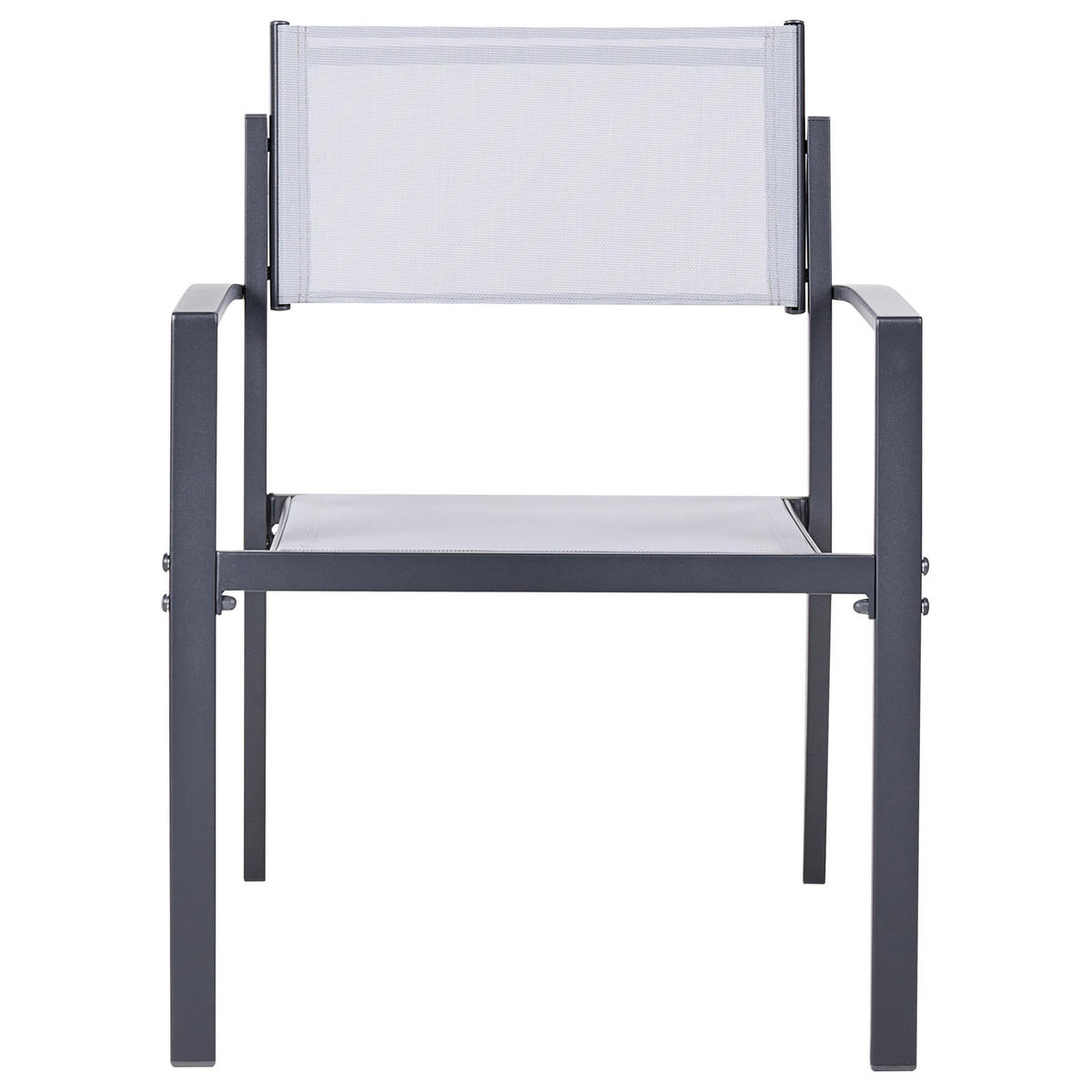 BISTRO-SET Metall Grau Tavoleto - Grau, Metall - Beliani
