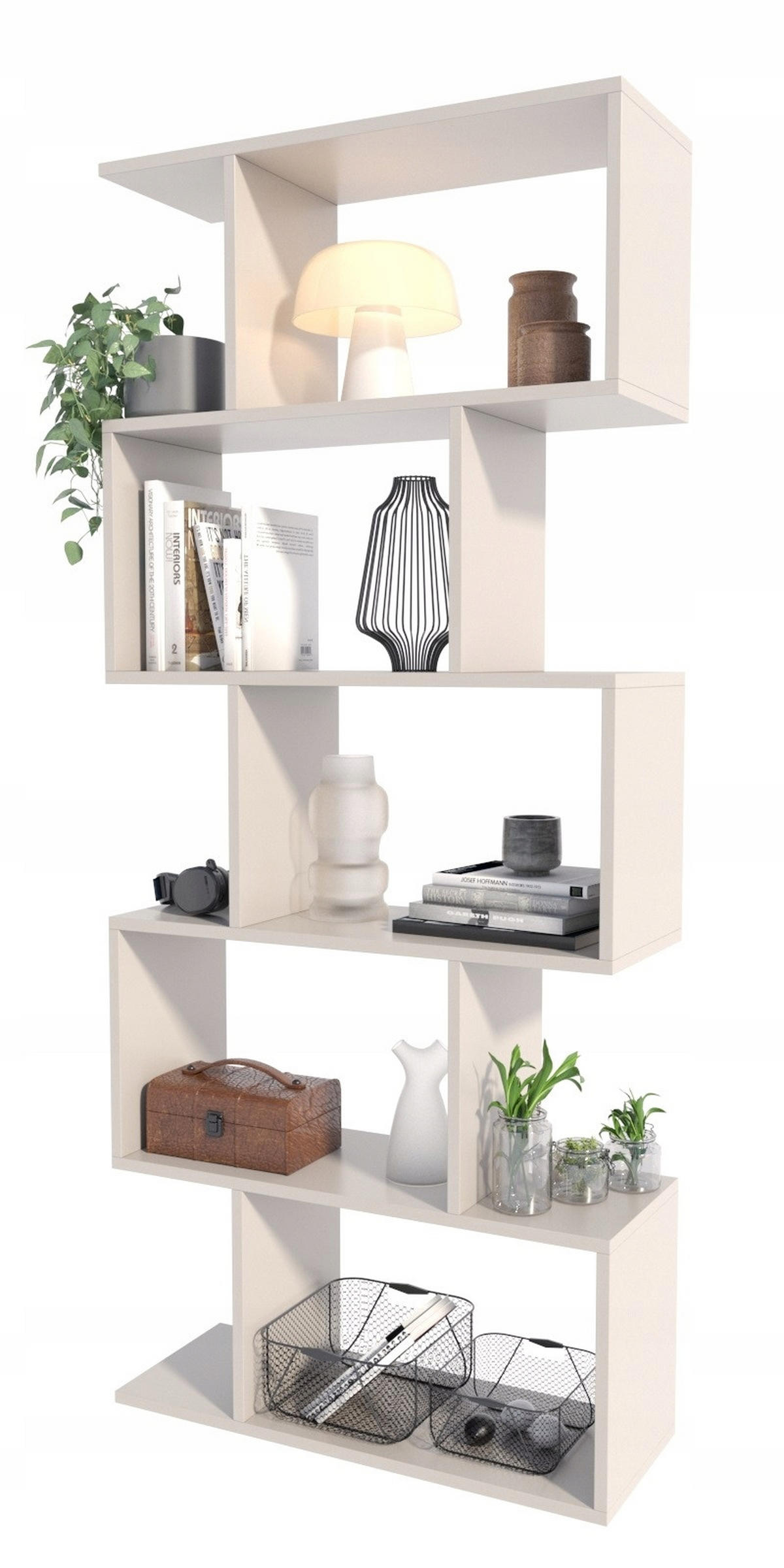 BÜCHEREGAL BASK Kaschmir 76,4/28/176 cm - Kaschmir, Holzwerkstoff (76.4/176/28cm) - Matkam Möbel