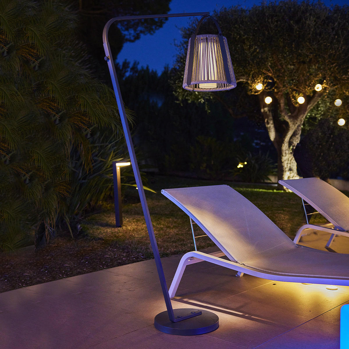 SOLARSTEHLEUCHTE RAYGLOW grau - Grau, Metall (90/90/176cm) - Lumisky
