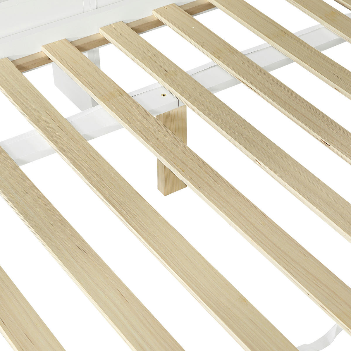 AUSZIEHBETT 120/200 cm DE-32741 mit Stauraumregal und Ladestation Weiß - Weiß, Holz (120/200cm) - ComfortXL