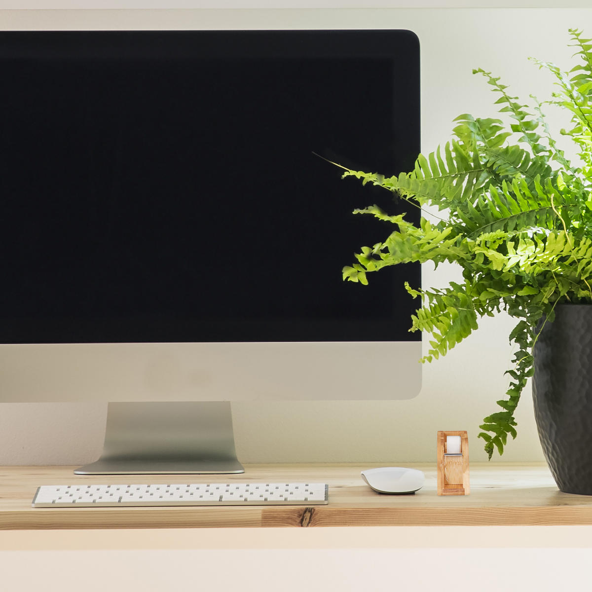 TISCHABROLLER - Hellbraun, Holz/Metall (4.5/12/5.5cm) - Relaxdays