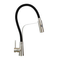 WASCHTISCHARMATUR Stromirki 5/46.5/17.5 cm - Schwarz, Metall (5/46.5/17.5cm) - ZMH