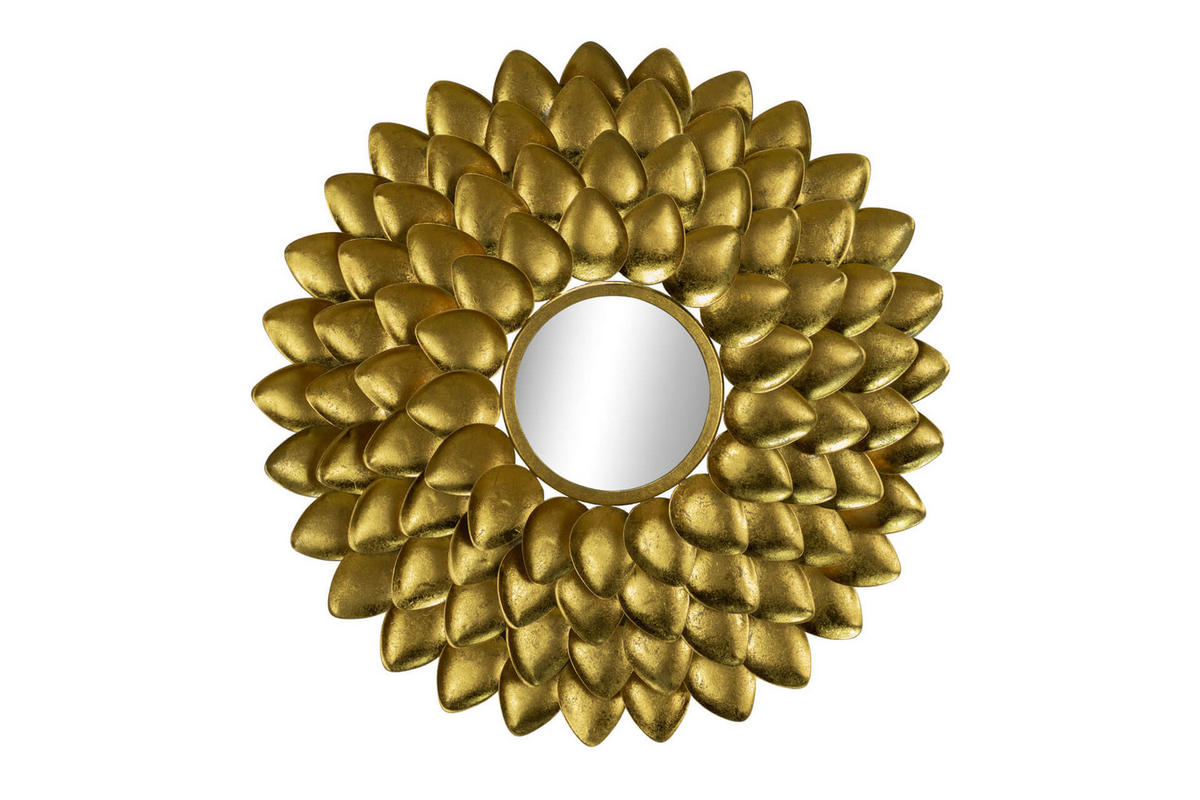 WANDSPIEGEL Gold 74,5/75 cm - Goldfarben, Metall (5.21/75/4cm) - KUNSTLOFT