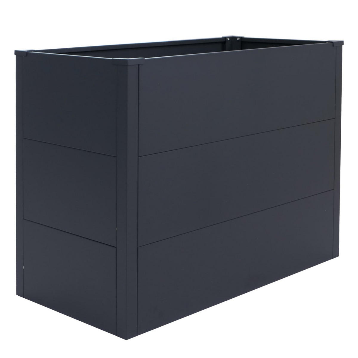HOCHBEET 3er-Set 77x286x88cm Anthrazit - Anthrazit, Metall (286/77/88cm) - PROREGAL