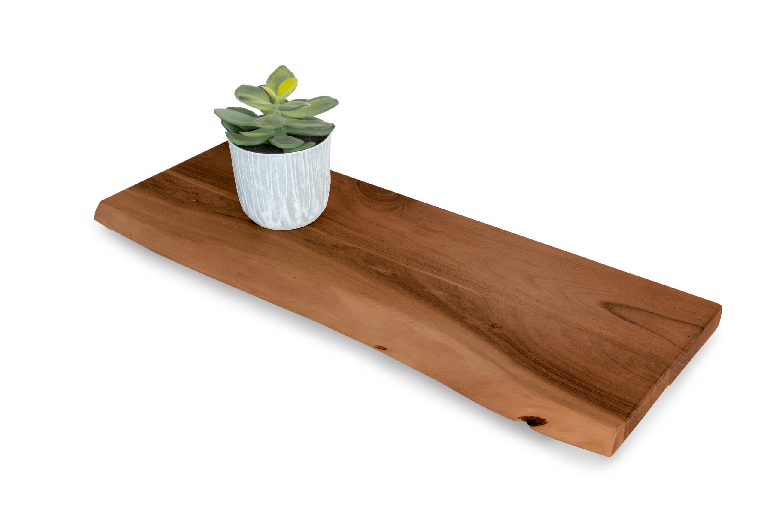 WANDREGAL AMANDA - Braun/Akaziefarben, Holz (60/3/20cm) - SAM